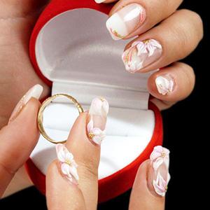 Свадебный дизайн ногтей - френч 2013